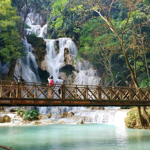 Mekong Morning Cruise, Pak Ou Caves, Kuang Si Waterfalls (F17-1)