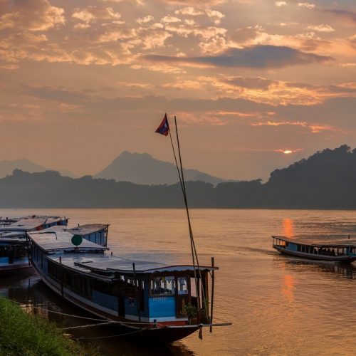 Kuang Si Waterfalls, Mekong Sunset Cruise, Pak Ou Caves  (F17-2)