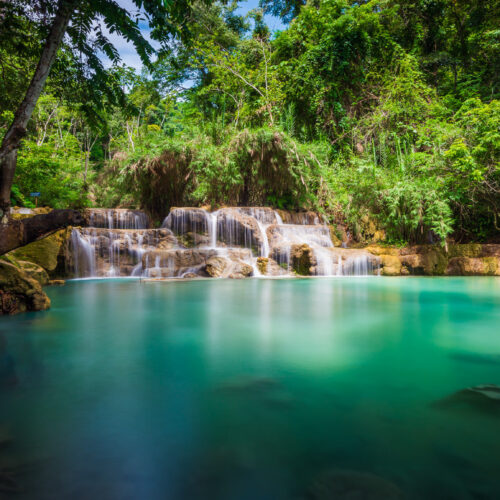 kuang si waterfalls