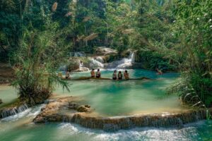 kuang si waterfalls